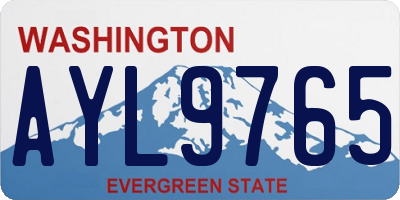 WA license plate AYL9765