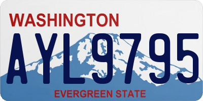 WA license plate AYL9795