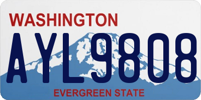 WA license plate AYL9808