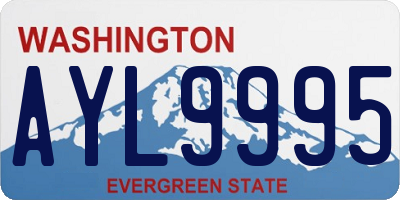 WA license plate AYL9995
