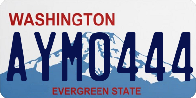 WA license plate AYM0444
