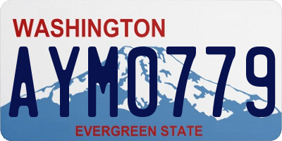 WA license plate AYM0779