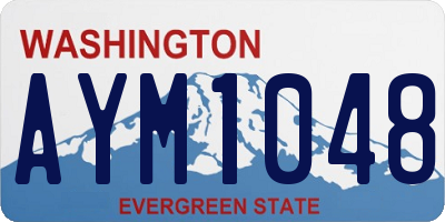 WA license plate AYM1048