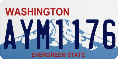 WA license plate AYM1176
