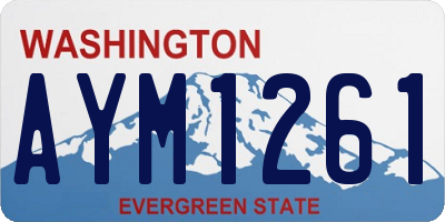WA license plate AYM1261