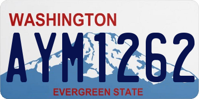 WA license plate AYM1262