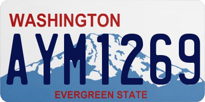 WA license plate AYM1269