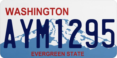 WA license plate AYM1295