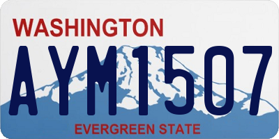 WA license plate AYM1507
