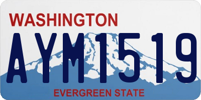 WA license plate AYM1519