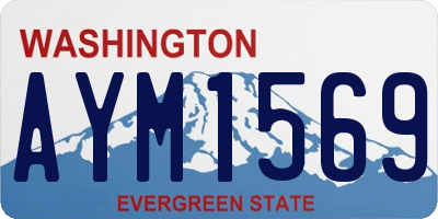 WA license plate AYM1569