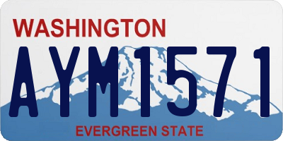 WA license plate AYM1571