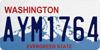 WA license plate AYM1764