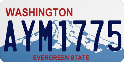 WA license plate AYM1775
