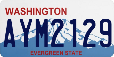 WA license plate AYM2129
