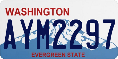 WA license plate AYM2297
