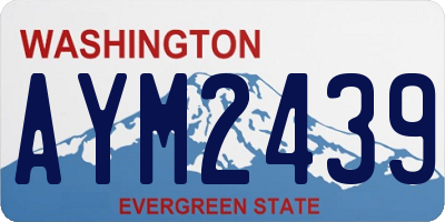 WA license plate AYM2439