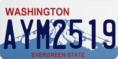 WA license plate AYM2519