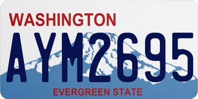 WA license plate AYM2695