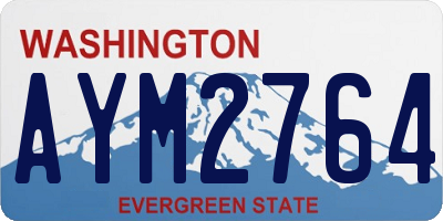 WA license plate AYM2764