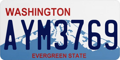 WA license plate AYM3769