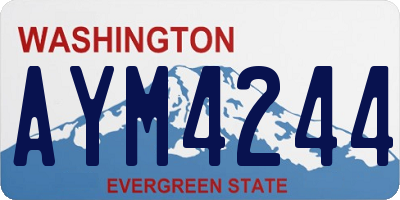 WA license plate AYM4244