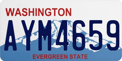WA license plate AYM4659