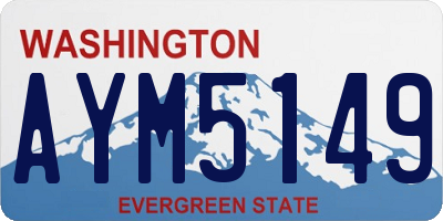 WA license plate AYM5149