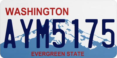 WA license plate AYM5175