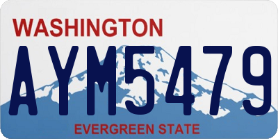WA license plate AYM5479