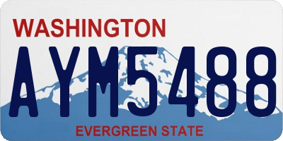 WA license plate AYM5488