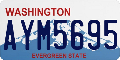 WA license plate AYM5695