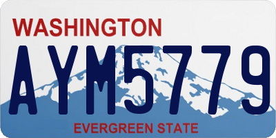 WA license plate AYM5779