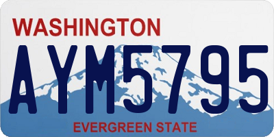 WA license plate AYM5795