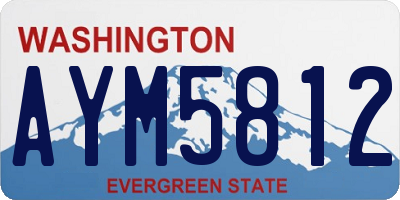 WA license plate AYM5812