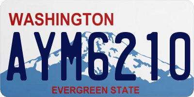 WA license plate AYM6210