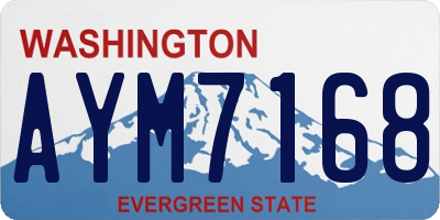 WA license plate AYM7168