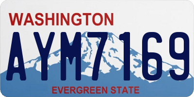 WA license plate AYM7169