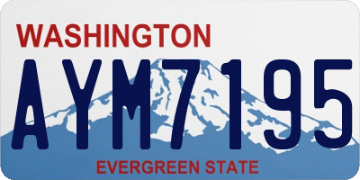 WA license plate AYM7195