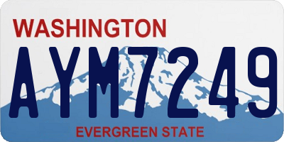 WA license plate AYM7249