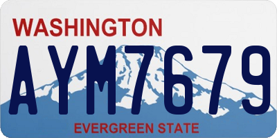 WA license plate AYM7679