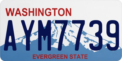 WA license plate AYM7739