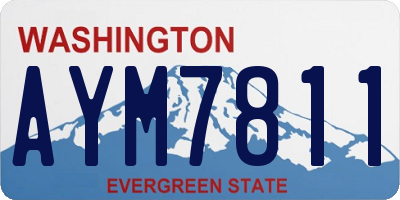 WA license plate AYM7811