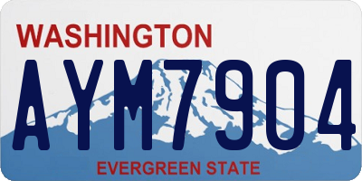 WA license plate AYM7904