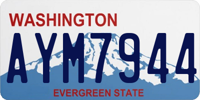 WA license plate AYM7944