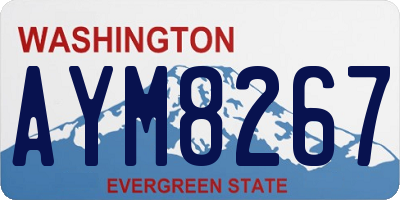 WA license plate AYM8267
