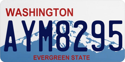WA license plate AYM8295