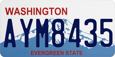 WA license plate AYM8435