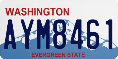 WA license plate AYM8461
