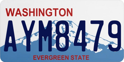 WA license plate AYM8479
